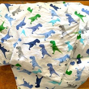 Potterybarn Kids Warren Dinosaur Full Sz sheet set